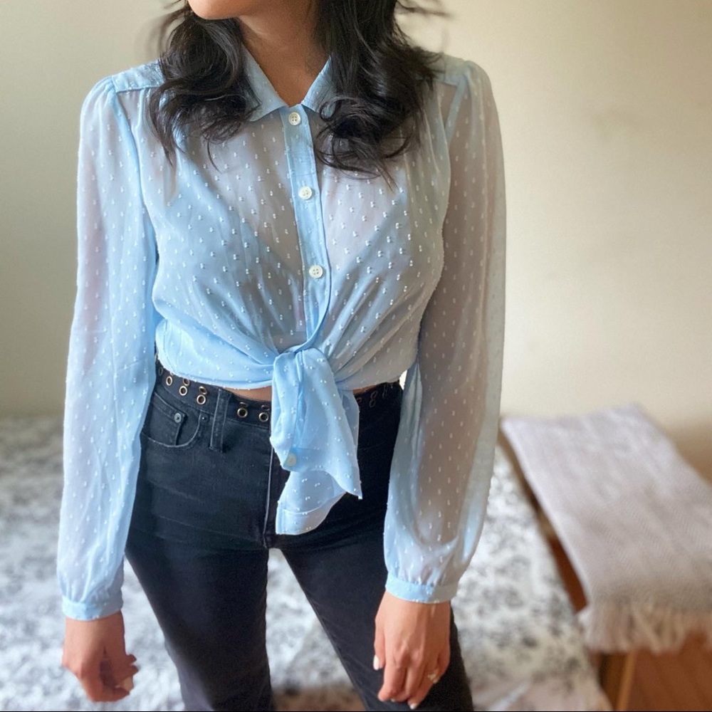 Light Blue J.Crew button-up Long Sleeve